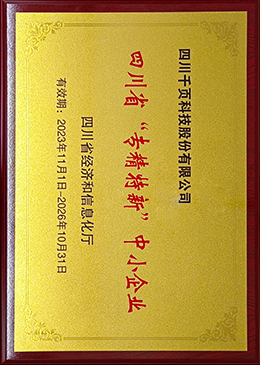 专精特新中小企业 专精特新中小企业